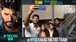 Ninnu Veedani Needanu Nene Movie Team At Metrol Rail || Filmibeat Telugu