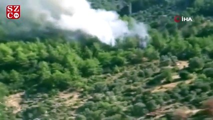 Fethiye’de orman yangını
