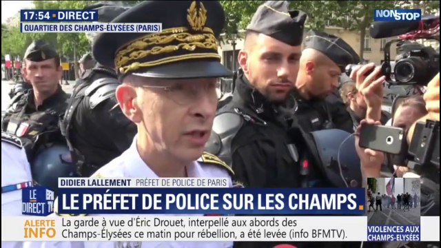 Champs-Elysées: le préfet de police de Paris craint que de nouvelles difficultés apparaissent dans la soirée