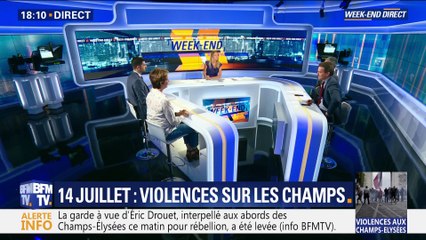 14-juillet: violences sur les Champs-Élysées après le défilé (1/2)