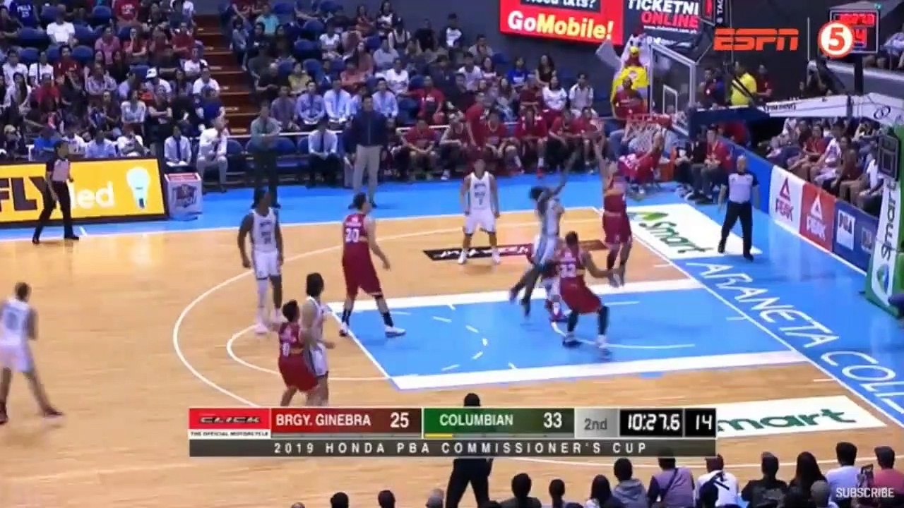 Ginebra vs Columbian - 2nd Qtr July 14, 2019 - Eliminations 2019 PBA Commissioners Cup