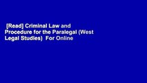 [Read] Criminal Law and Procedure for the Paralegal (West Legal Studies)  For Online