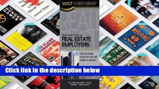 [NEW RELEASES]  Vault Guide to the Top Real Estate Employers