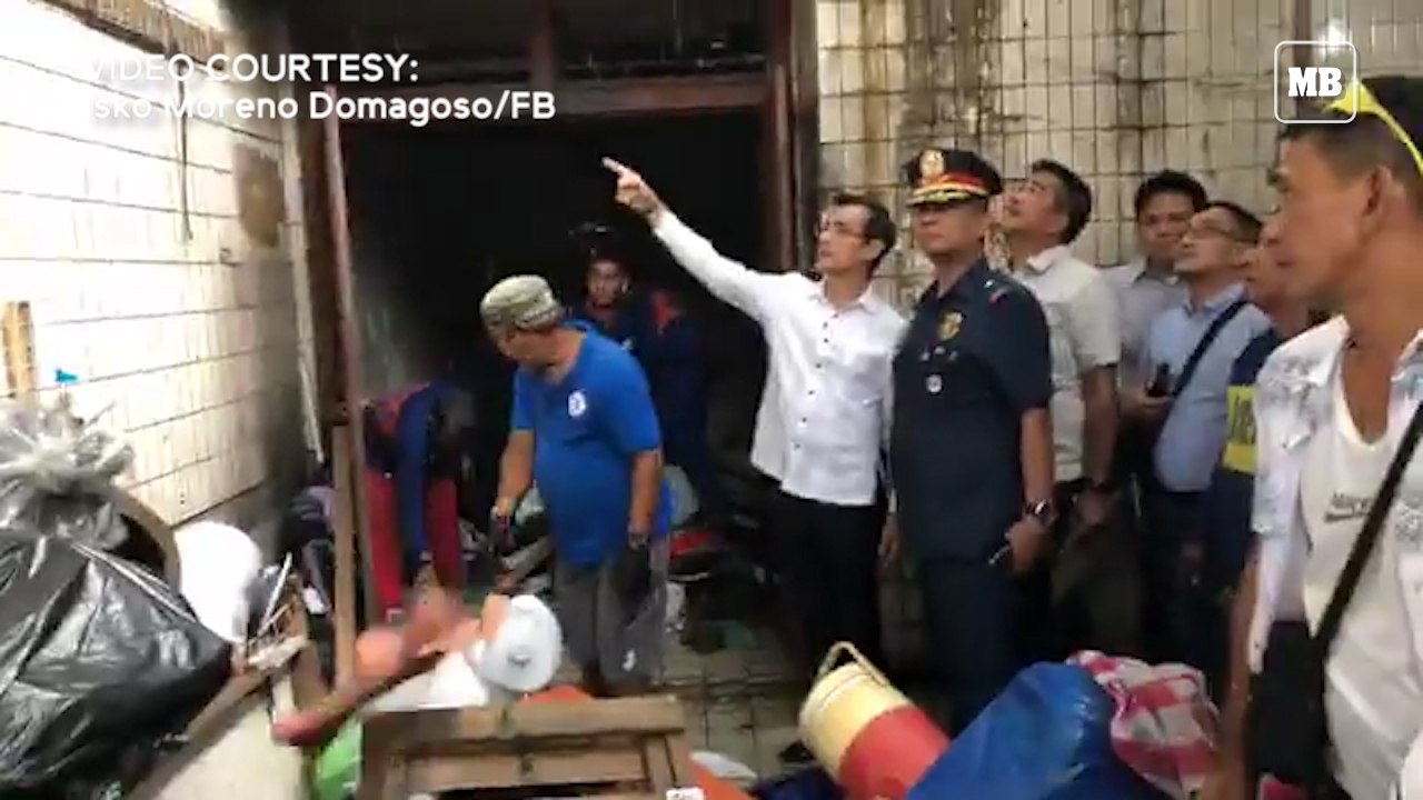 Manila Mayor Isko leads the clearing of city hall underpass