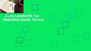Every Landlord's Tax Deduction Guide  Review