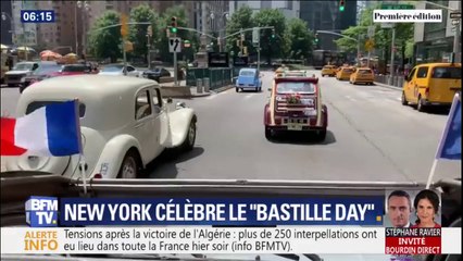 "Bastille Day": New York célèbre le 14-Juillet avec une parade de voitures françaises de collection