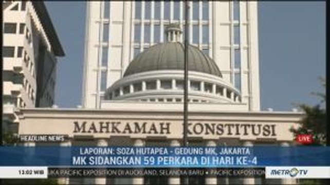 MK Periksa 59 Gugatan Pileg 2019 di Hari Terakhir Sidang Pendahuluan