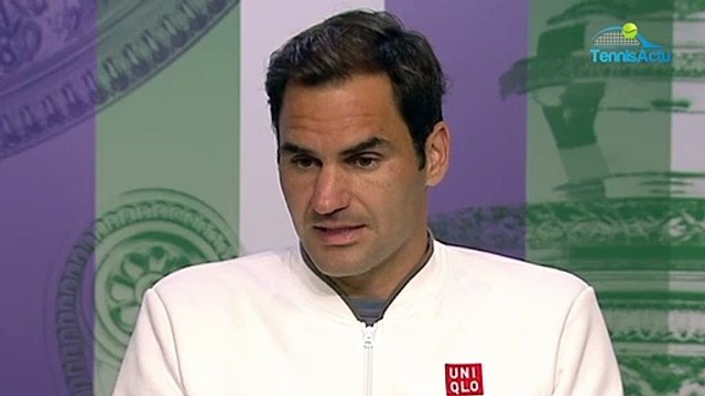 Wimbledon 2019 - Roger Federer : Nadal ..., Djokovic ..., in both cases, I'm the loser