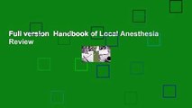 Full version  Handbook of Local Anesthesia  Review