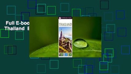 Full E-book  DK Eyewitness Travel Guide Thailand  Best Sellers Rank : #3
