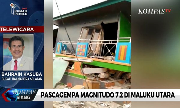 Sejumlah Rumah Warga Ambruk Akibat Gempa Magnitudo 7,2 di Maluku Utara