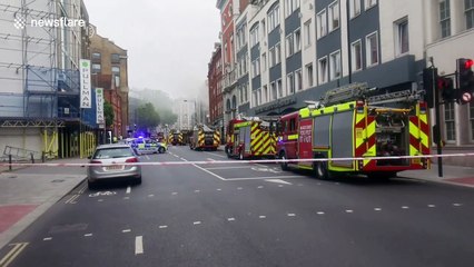 Eight fire engines attend blaze in London's Farringdon