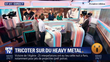Tricoter sur du heavy metal