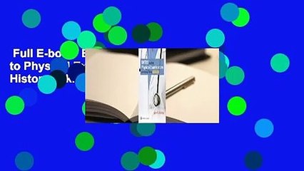 Full E-book  Bates' Guide to Physical Examination and History Taking Complete