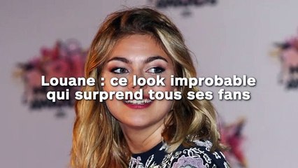 Louane : ce look improbable  qui surprend tous ses fans !
