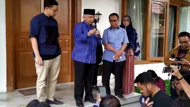 Amien Rais Berikan Pernyataan Resmi Pascapertemuan Jokowi dan Prabowo