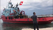 Bari - Il relitto della Norman Atlantic lascia l'Italia per la Turchia (12.07.19)