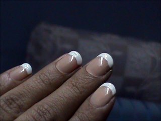 Salon Manicure At Home ! SHAPE your nails   a French tip