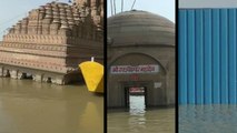 गंगा उफान पर, वाराणसी में बारिश के बाद गंगा घाटों पर डूबे करीब 100 मंदिर