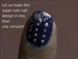 Silver Polka Dots Nail Designs