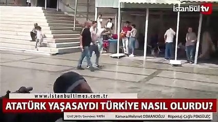 Sokak röportajında Atatürk hakkında skandal cümle: 5 yaşındaki çocuk Atatürk'ten zekidir