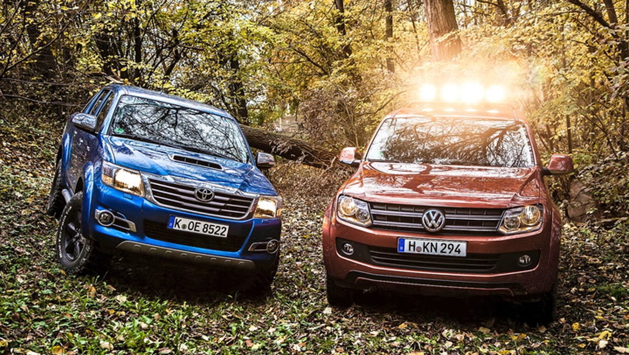 Volkswagen Amarok Canyon and Toyota Hilux Executive