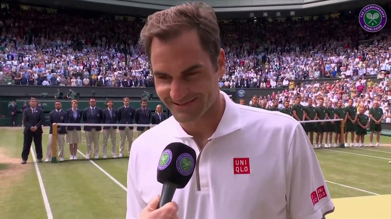 Roger Federer Runner-Up Speech - Wimbledon 2019 (HD)