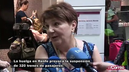 La huelga en Renfe provoca la suspensión de 320 trenes