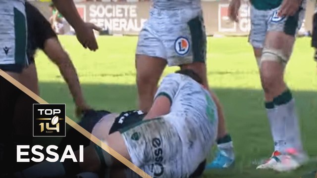 TOP 14 - Essai Simon-Pierre CHAUVAC (CAB) - Pau - Brive - J1 - Saison 2019/2020