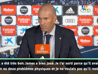 2e j. - Zidane : "James a été très bon."