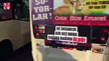 Zeytinburnulu dolmuşçular kadına şiddete dur dedi