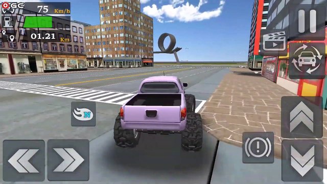 Monster Truck Stunts Driving Simulator - 4x4 Offroad City Car Games - Android Gameplay Video #2