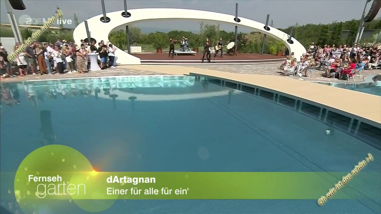 dArtagnan - Einer für alle für ein' - | ZDF Fernsehgarten 25.08.2019
