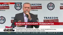 Cumhurbaşkanı Erdoğan konuşma yapıyor