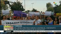 Turquía: Mujeres protestan por asesinato de mujer a manos de exesposo