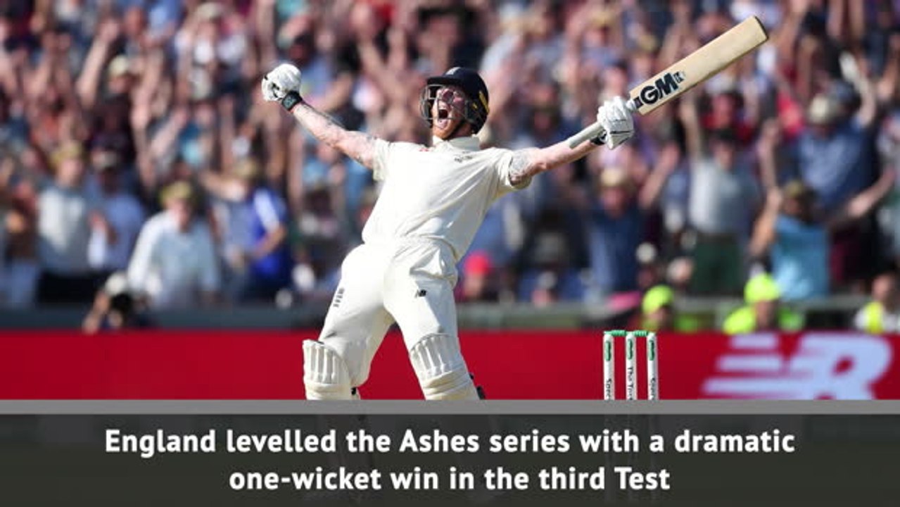 Stokes the hero as England level Ashes