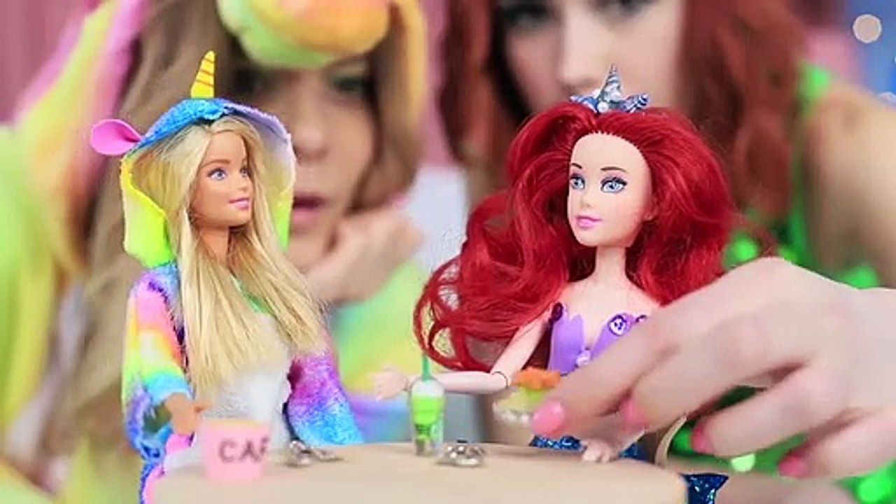 10 NOURRITURES DE LICORNE MINIATURES vs DE SIRÈNE PETITE NOURRITURE POUR BARBIE