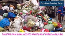 AFTER COLLECTING GARBAGE in DIVISORIA Manila Worker Is Flushing the AREA