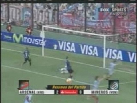 Libertadores: Arsenal - Mineros (Goles)