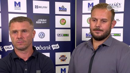 Szergej Rebrov a Felcsút elleni bajnoki előtt - 2019.08.25