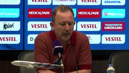 Sergen Yalçın: "Kaybettiğimiz için üzgünüz"