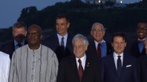 Sánchez asiste a la cena de líderes del G7 en Biarritz