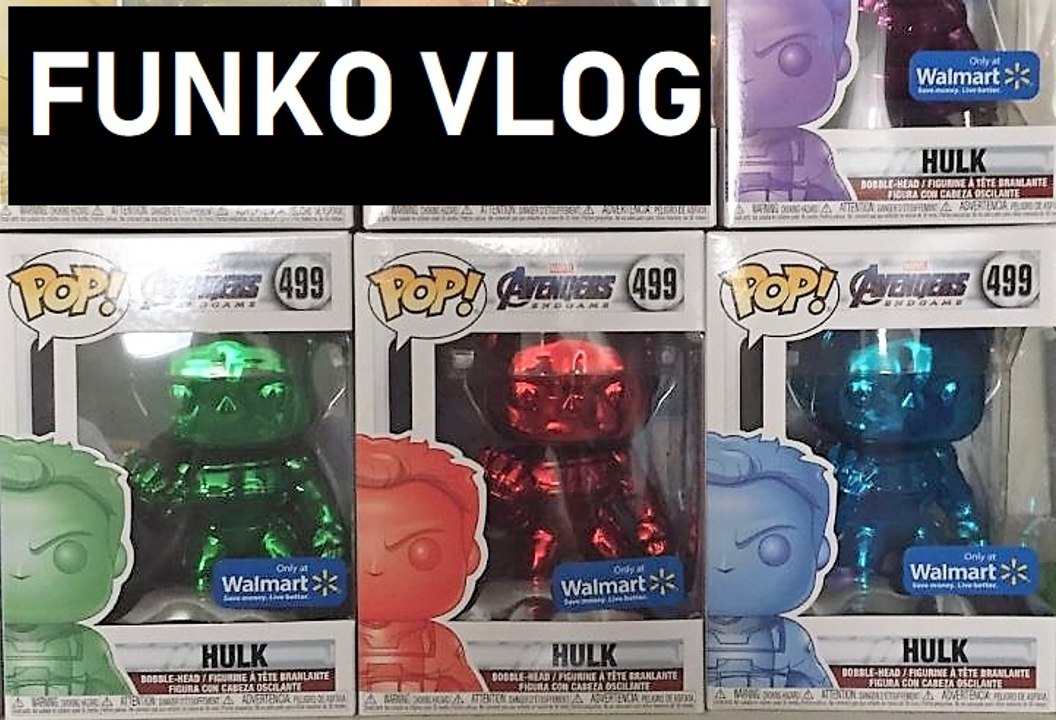 Marvel Chrome Hulk Funko Pop ENDGAME MOVIE Walmart Exclusive + Chase Exclusive Hunting Toy Vlog