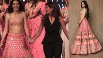 Ananya Panday rocks in heavily embellished pink lehenga at Lakme Fashion Week 2019 | FilmiBeat