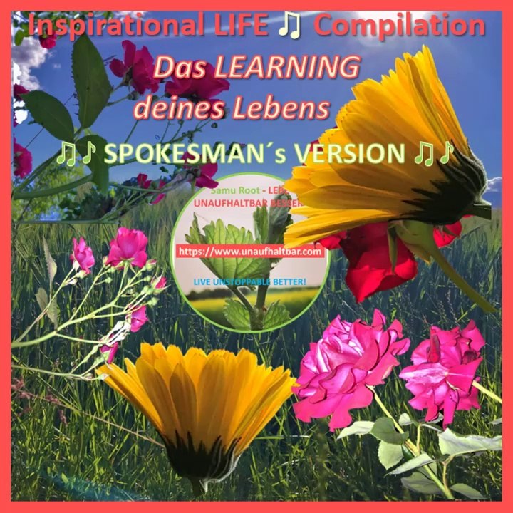DAS  LEARNING deines LEBENS ... ! - LIFE Inspiration QUOTE by Samu Root