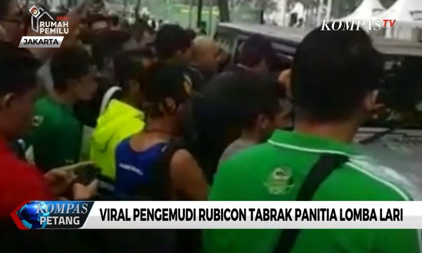 Polisi Kejar Pengemudi Rubicon Viral Saat Lomba Lari