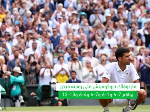 تنس: بطولة ويمبلدون: تحليل وقائع اليوم الثالث عشر- ديوكوفيتش يتغلّب على فيدرر ويحتفظ بلقب بطولة ويمبلدون