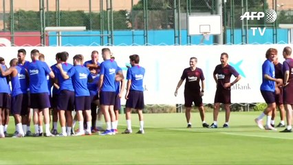 Griezmann se entrena con el Barcelona tras su fichaje