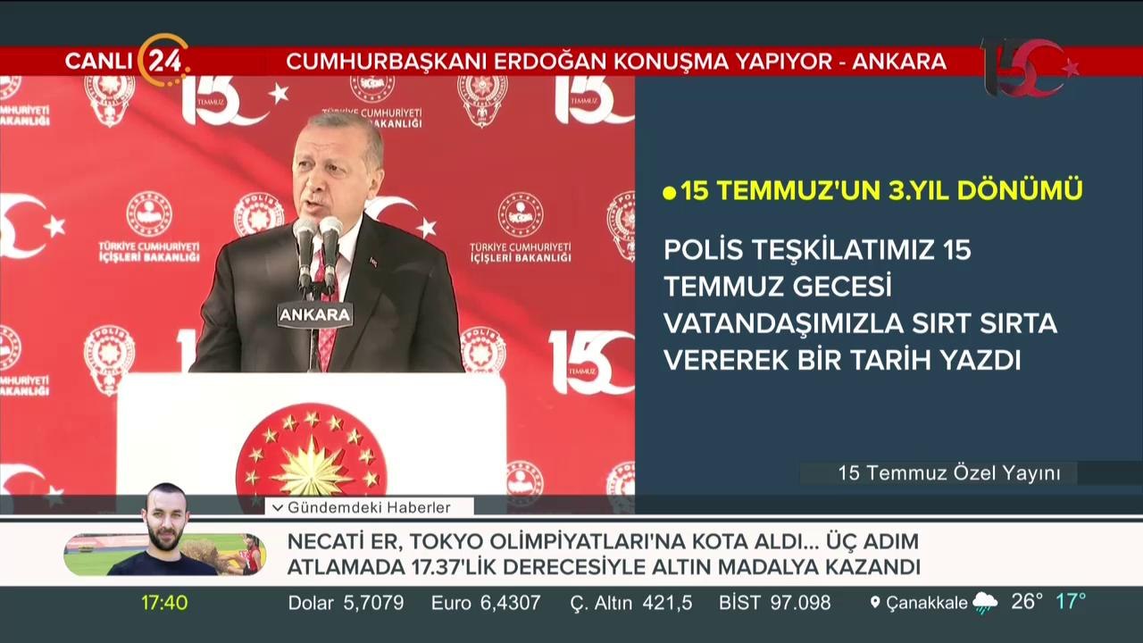 Cumhurbaşkanı Erdoğan konuşuyor