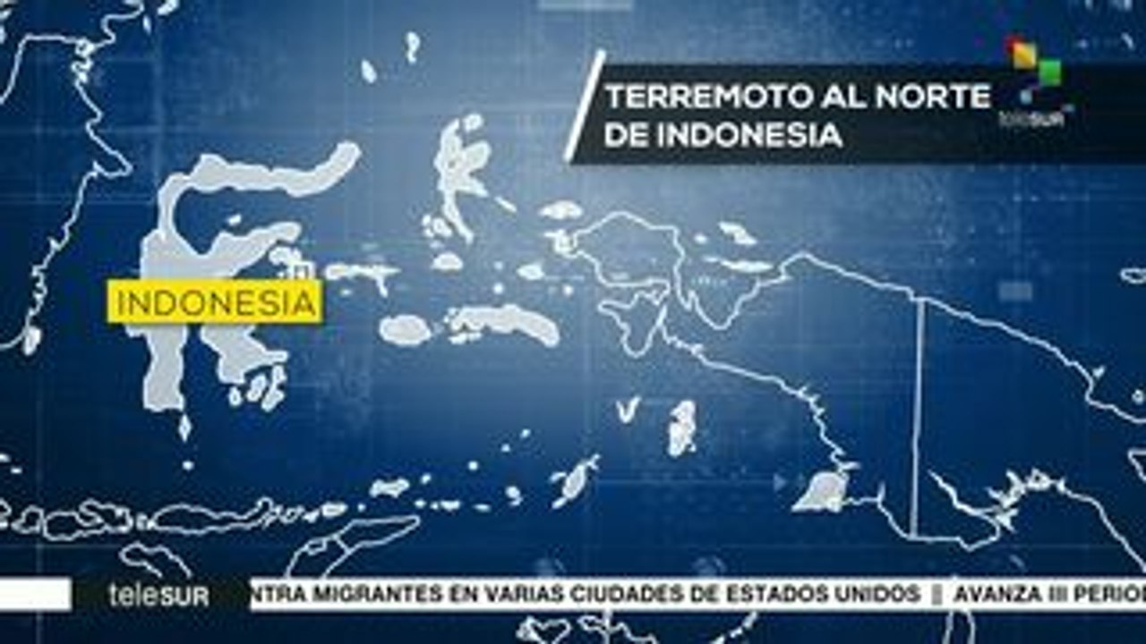 Indonesia registra sismo de 7.3 grados richter y tres réplicas de 5